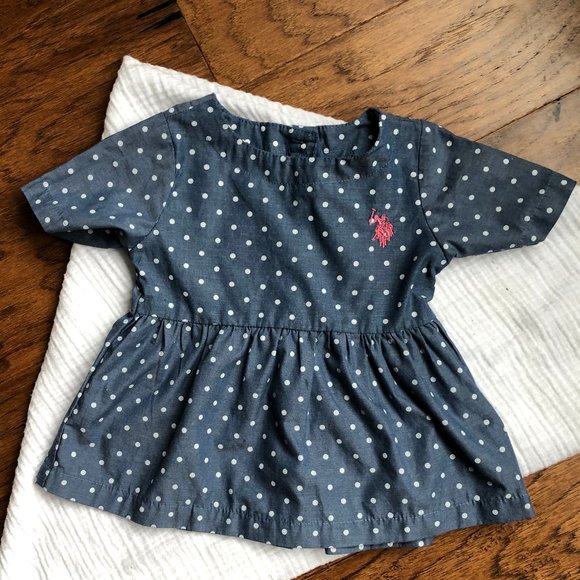U.S. Polo Assn Polka-Dot Dress - Picture 1 of 5